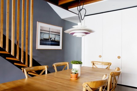 industrial photography print in home