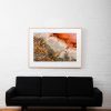 Large Horizontal PHoelen Viscosity Art Print  in raw timber frame