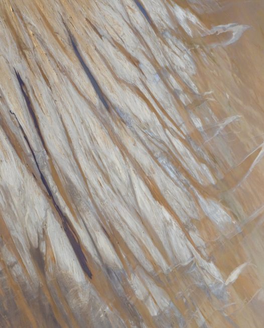 Aerial photo of Lake Eyre of salt , sand and water