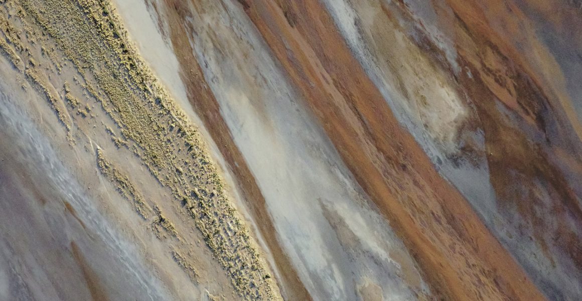 An aerial photo of Lake Ayre in South Australia