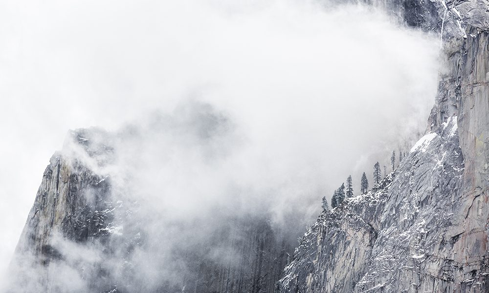 Mountain in cloud Art Print